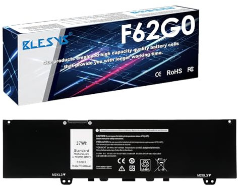 BLESYS F62G0 Battery for Dell Inspiron 13 7000 7370 7380 7386 5370 7373 2-in-1 for Vostro 13 5370 D1525S Series RPJC3 39DY5 [11.55 3200mAh]