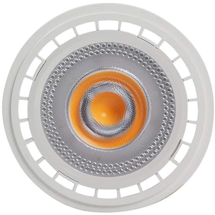 KAKAK Iluminación de techo 1 bombilla LED reflectora regulable de 12 W, de aluminio, AR111, foco G53, reflector con atenuación para el hogar, el garaje y el almacén(Warm White,G53)