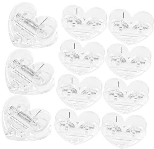 Artibetter 15 Pinces Photo en Abs de Cœur, Clips Décoratifs Réutilisables pour Mur de Photos, Durée de Vie Longue, Maison ou Baby Shower