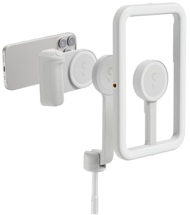 ShiftCam Travel and Creator Kit – MagSafe-Compatible Mobile Creator Bundle for iPhone and Android, Compact Phone Grip, Adjustable LED Light, Extendable Bluetooth Tripod for Vlogging