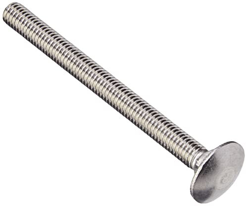 AHCM6 6mm x 70mm A2 Stainless Steel Cup Square Carriage Bolts Without Nuts (Pack of 25 Coach Bolts)