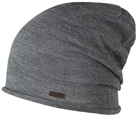 Barts Herren James Beanie Baskenmütze, Grau (DARK HEATHER 0019), One size (Herstellergröße: UNI)