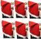 Annastore 6 x Stuhlhussen Weihnachtsmütze - Stuhlhussen für Weihnachten - Hussen Festtagstisch