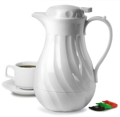 Genware 9708 Beverage Server, 40 oz., 1.2 L, White