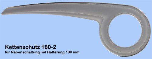 DEKAFORM Kettenschutz 180-2 für Diamant Falter Kalkhoff Rabeneick Staiger Shimano Nexus bis 38 Zähne * topastransparent