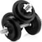 Yes4All D8UJ Cast Iron Adjustable Dumbbell Weight Set, 22.7 KG with 2 Handles