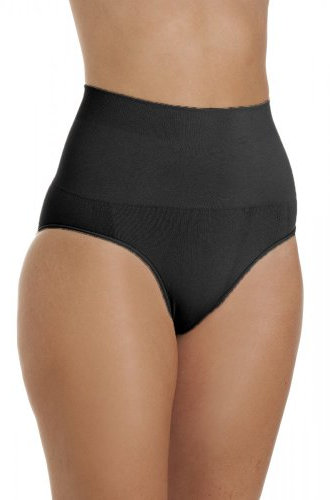 Camille Womens Ladies Black Seamfree Shapewear Comfort Control Support Briefs M