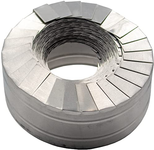Endmanschette Lamellenband 18mm x 5mtr alu blank silber