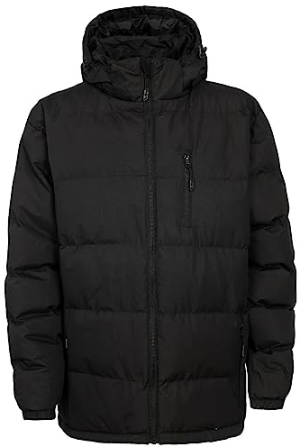 Trespass Men's Clip Padded Jacket, Black, S UK