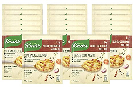 Knorr Natürlich Lecker Nudel-Schinken Auflauf Fix 3 Portionen (22 x 45 g)
