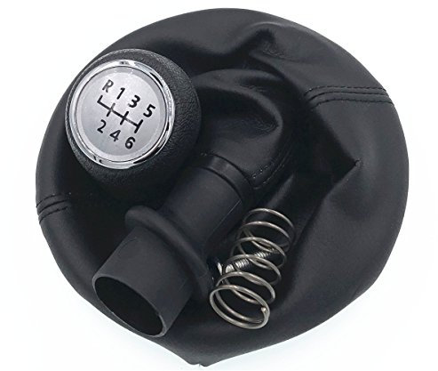 HZTWFC 6-Gang-Schalthebelknauf Gearstick-Gamaschenmanschette für VW Transporter T5 T6 2003-2011