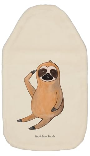 Mr. & Mrs. Panda Wärmflasche Faultier Vogel - Geschenk, Körnerkissen, Wärmflasche mit Bezug, Kinderwärmflasche, Faultier Deko, Faultier Geschenk,
