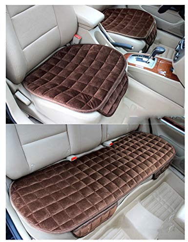 GUOCU Auto Sitzkissen Kissen - Bambuskohle Atmungsaktiv Auto Sitzkissen Kissen,Kaffee,Vordersitz