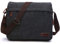 LOSMILE Herren Umhängetaschen, Canvas Messenger Bag Leinwand Schultertaschen, Laptoptasche 15.6 zoll,Schulranzen, für Schule und Arbeits,für Männer und Frauen.Schwarz