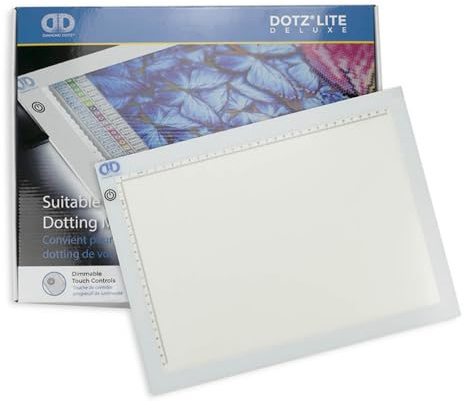 Diamond Dotz Dotzlite Deluxe Light-Up Tracing Pad - Light Board for Dotting, Drawing, Crafts, LED Table for Artists, Portable Light Box for Tracing