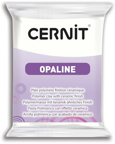 Cernit CE0880056010C Polymerpaste, Ton, Weiß, 56g