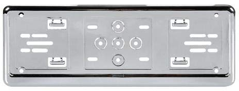 Chrome Number Plate Holder Surround Personalised Plate - Small Number Plate