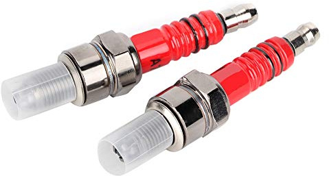 Elektrode Zündkerze Ersatz, 2 Stücke Zündkerzen ，A7TC A7TJC 3 Elektrode 10mm Durchmesser Gewinde Fit für Roller ATV Quads GY6 Motor Aluminiumlegierung Material，