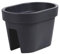 Erhard-Trading Balkonkasten Altea Geländertopf Blumenkasten Blumentopf Geländer oval rund bunt (oval, anthrazit)