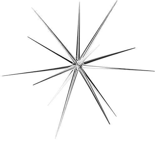 com-four® Weihnachtsstern zum Hängen - Deko-Stern für die Weihnachtsdekoration - Stern für Dekoration von Silvester, Hochzeit, Party