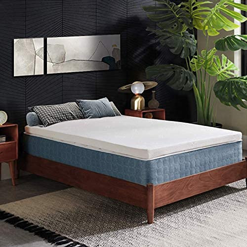 IZTOSS Surmatelas 140x190CM sans Sangles,Matelas Topper Mousse Gel Épaisseur 5CM (140x190CM)