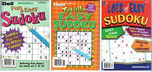 SUDOKU FUN AND EASY - 3 PACK DELL / KAPPA COMBO + FREE GIFT WITH ORDER