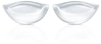Ellxen 1 Paar Silikon BH Einlagen,BH Einlagen Bra Pads Brust Badeanzug Pads Transparente Silikon Einlagen für BH´s, Badeanzüge oder Bikinis unsichtbar, weich und flexibel