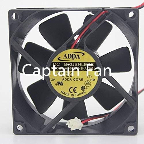 AD0824HB-A70GL ADDA Ventilador DC 24V Ventilador 0.16A 8025 80 x 80 x 25 mm Ventilador de refrigeración axial de 2 cables para gabinete