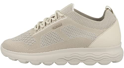 Geox D SPHERICA, Zapatillas, Mujer, Blanco Crudo, 38 EU