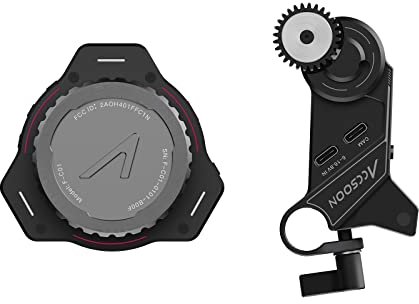 Accsoon F-C01 Drahtloses Follow Focus System mit FHSS Technologie, A/B Stops, 350ft/100m Reichweite, Snap-on Zahnriemen für DLSRs und spiegellose Kameras, passend