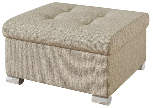 Mirjan24 Polsterhocker Niko klein Sitzbank Sitzhocker Fußbank Pouf Hocker Farbauswahl (Matana 17)