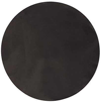 Tapis de table de cuisson à induction, tapis rond en silicone pour micro-ondes, lavable, antiadhésif, résistant à la chaleur, cuisinière à gaz, barbecue, tapis en silicone rond noir 40 cm