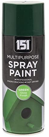 Inspired Essentials Multi-Purpose Spray Paint 400ml for Metal, Wood, Plastic, Walls, Aerosol Spray with Perfect Finish (Green, Pack of 1)
