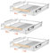 SANNO Cabinet Pull Out Shelves Organizer, Pots and Pans Organizer, Expandable Sliding Shelf Drawer for Closet, Kitchen, Bathroom (3pack)