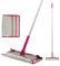 Kleeneze KL029258FEU7 No Chemical Cleaning Cloth Mop - Just Use Water, Dual Function 180° Swivel Head, Includes 3 Microfibre Refill Cloths, 1.3m Handle, Use Wet Or Dry On Hard Floors, Machine Washable