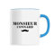 Mug Monsieur Connard - Imprimé en France - Tasse originale en céramique - Cadeau Anniversaire Humour original rigolo (Bleu)