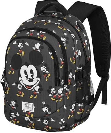 Disney Unisex 07280 Plus Running Rucksack Looks, Schwarz, Einheitsgröße