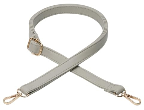 FLYAMAPIRIT Verstellbarer Schultergurt für Taschen, 2cm breiter PU Leder Taschengurt, DIY Zubehör für Handtaschen, Tragetaschen und Umhängetaschen (Grau)