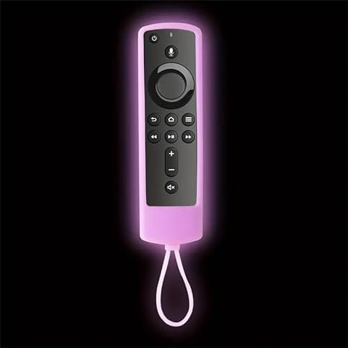 Glow-in-the-Dark Silicone Case Cover For Alexa Voice Remote Fire TV Stick 4K 3rd/2nd Gen & Fire TV Stick Lite 1st/2nd Gen - Protect Your Remote - Compatible With 4K, Lite, Cube (Luminous Pink)