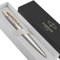 Parker Jotter Stainless Steel personalised parker pen engraved In Classy Gift Box Ideal Anniversary, Birthday or Fathers Day Gift Perfect For Men & Women With Laser Engraving (Silver & Gold)