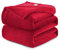 WAVVE Kuscheldecke Flauschig Decke Fleecedecke - Sofadecke Rot 220x240 cm Wohndecke Couchdecke Weich,Warm XXL Groß Decke Sofa Leicht