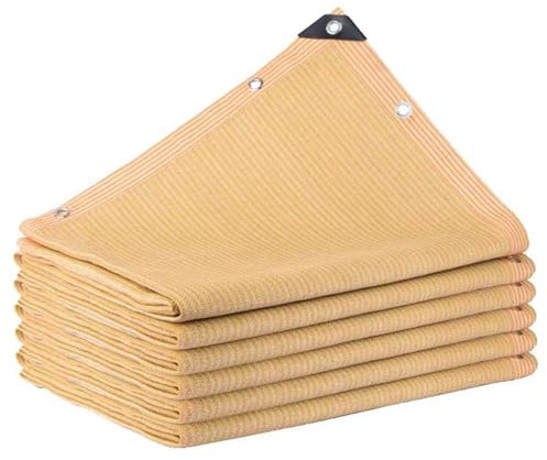 Garten Schattennetz Schattierungsnetz Außen Schattiernetz Beige Sonnensegel mit ösen 85% Anti UV Sonnenschutznetz Beschattungsnetz für Pergola Gewächshaus Pflanze Balkon (2x4m/6.6x13.1ft)