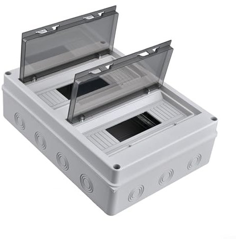 Boîte de distribution à 2 rangées de 24 modules pour disjoncteur étanche IP65 pour garages, caravanes, ateliers