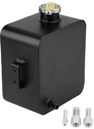 ZSSElec 2.5L Radiator Overflow Tank Aluminum Coolant Overflow Tank Universal Radiator Reservoir Tank