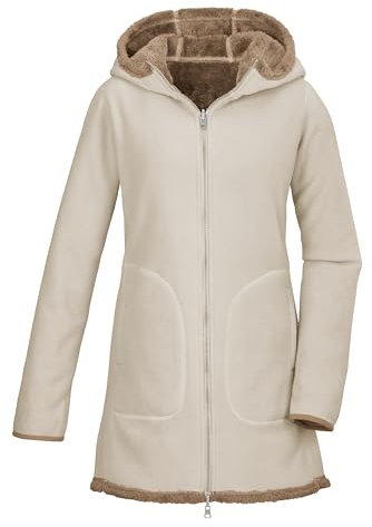 G.I.G.A. DX Donna Parka reversibile in pile/giacca in pile con cappuccio GW 60 WMN KNTFLC PRK, ecru, 46, 42502-000