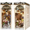 ROBOTIME Book Nook Booknook avec Lampe et Plaque Anti-poussière, Maison de Poupée en Bois, DIY Miniature House Diorama Décoration Cadeau de Vacances (Arcade Dating)