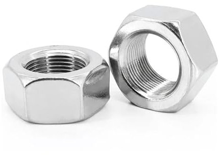 KSeSii 1 à 20 pièces M4 M5 M6 M8 M10 M12 M14 M16 M18 M20 M22 M24 304 écrou à filetage fin hexagonal en acier inoxydable pas de vis 0,5/0,75/1,0/1,25/1,5/2,0 mm(M10x1.25mm-2pcs)
