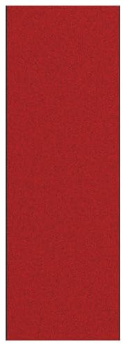 vidaXL Rote und Schwarze Moderne Fußmatte | rutschfest und maschinenwaschbar 350 x 120 cm, Weicher Teppich für drinnen und draußen, Stilvolle Eingangs- und Willkommensmatte, Polyamid
