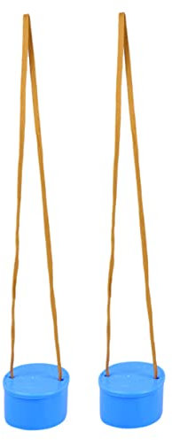 Abaodam 1 Paar Gleichgewichtsspielzeug für Pin- Sitzteile Spielplatz Outdoor draußen Gleichgewichtstrainer für gehende Stelzen Blue