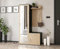AXLIVING Garderobe mit Spiegel Magnola – 100cm breit Schwarz & Artisan